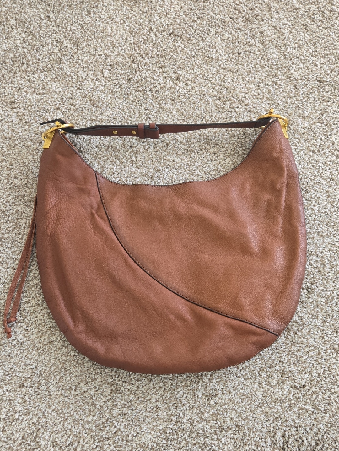 Vince Camuto Ashby Crescent Leather Shoulder Bag